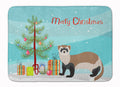Ferret Christmas Memory Foam Kitchen Mat Machine Washable Anti-Fatigue Cushion Comfort Bath or Kitchen Rug