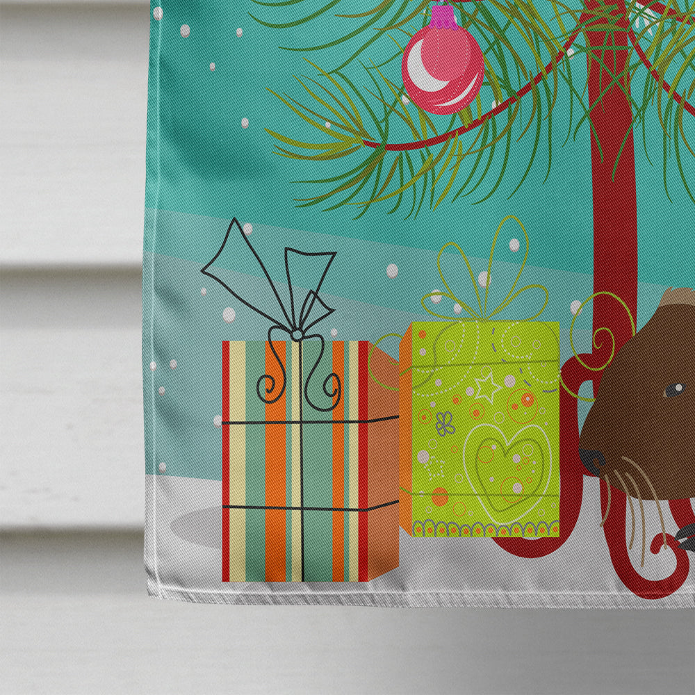 Coypu Nutria River Rat Christmas House Flag 28x40 Porch Sleeve Pole Decorative Outside Yard Banner Artwork Wall Hanging, Polyester