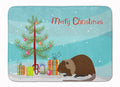 Coypu Nutria River Rat Christmas Memory Foam Kitchen Mat Machine Washable Anti-Fatigue Cushion Comfort Bath or Kitchen Rug