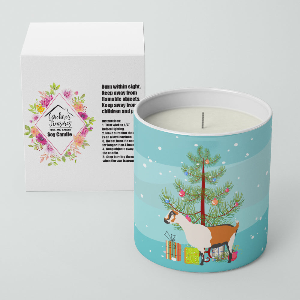 Alpine Goat Christmas Decorative Soy Candle Nature Soy Wax Essential Oil Home Decor Ideal for Bedroom Kitchen Bath Office Gift, 10 oz