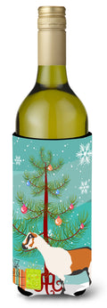 Alpine Goat Christmas Wine Bottle Hugger Gift Sleeve for Standard 750 ml Bottles, Insulated Reusable Also Fits Mini Shot & Pint Bottles