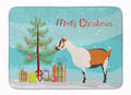Alpine Goat Christmas Memory Foam Kitchen Mat Machine Washable Anti-Fatigue Cushion Comfort Bath or Kitchen Rug