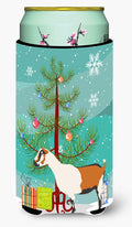 Alpine Goat Christmas Tall Boy Hugger Can Cooler Sleeve Machine Washable Drink Collapsible Insulator Beverage Insulated Holder