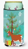 Toggenburger Goat Christmas Tall Boy Hugger Can Cooler Sleeve Machine Washable Drink Collapsible Insulator Beverage Insulated Holder