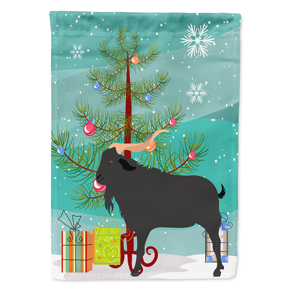 Verata Goat Christmas House Flag 28x40 Porch Sleeve Pole Decorative Outside Yard Banner Artwork Wall Hanging, Polyester