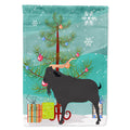 Verata Goat Christmas House Flag 28x40 Porch Sleeve Pole Decorative Outside Yard Banner Artwork Wall Hanging, Polyester