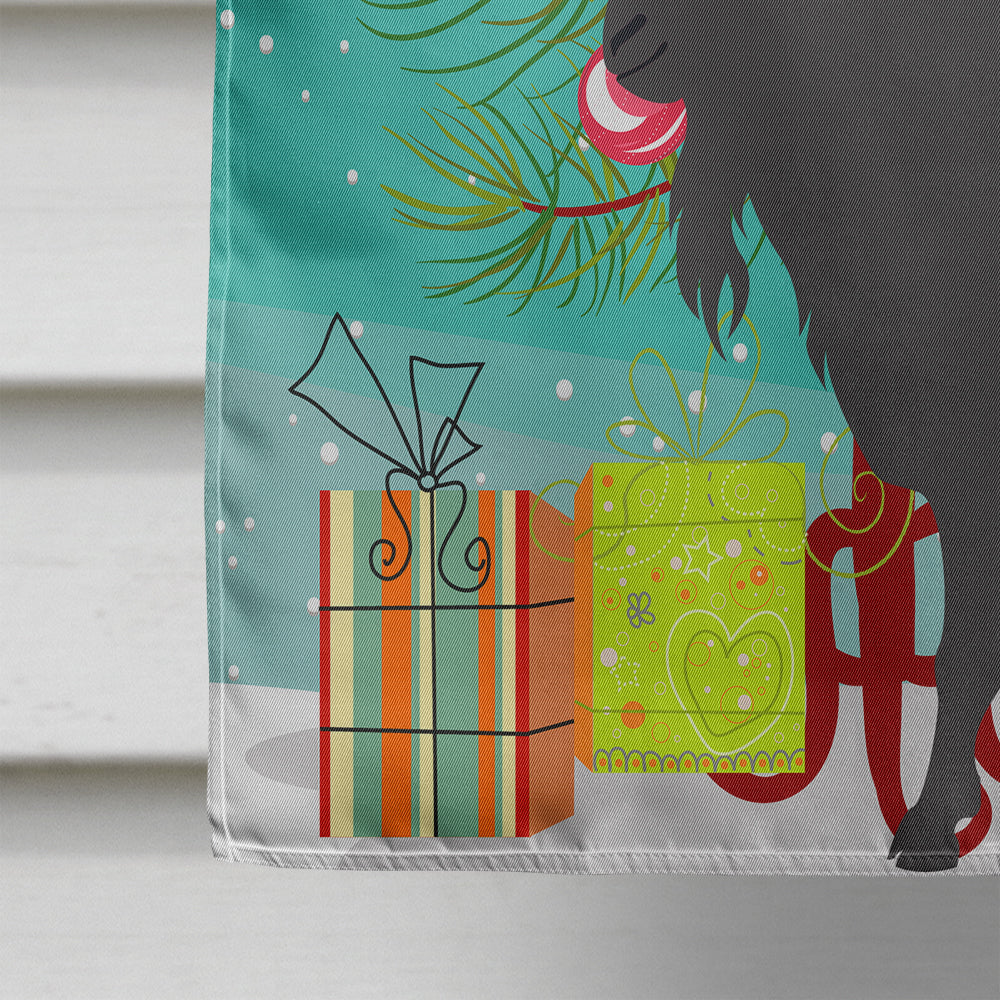 Verata Goat Christmas House Flag 28x40 Porch Sleeve Pole Decorative Outside Yard Banner Artwork Wall Hanging, Polyester