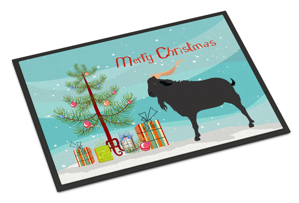Verata Goat Christmas Doormat Indoor Outdoor 18H X 27W Front Door Mat Rugs for Entryway, Non Slip Washable