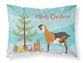 Anglo-nubian Nubian Goat Christmas Standard Pillowcase Lightweight Super Soft Easy Care Decorative Artwork Pillowcase, Standard