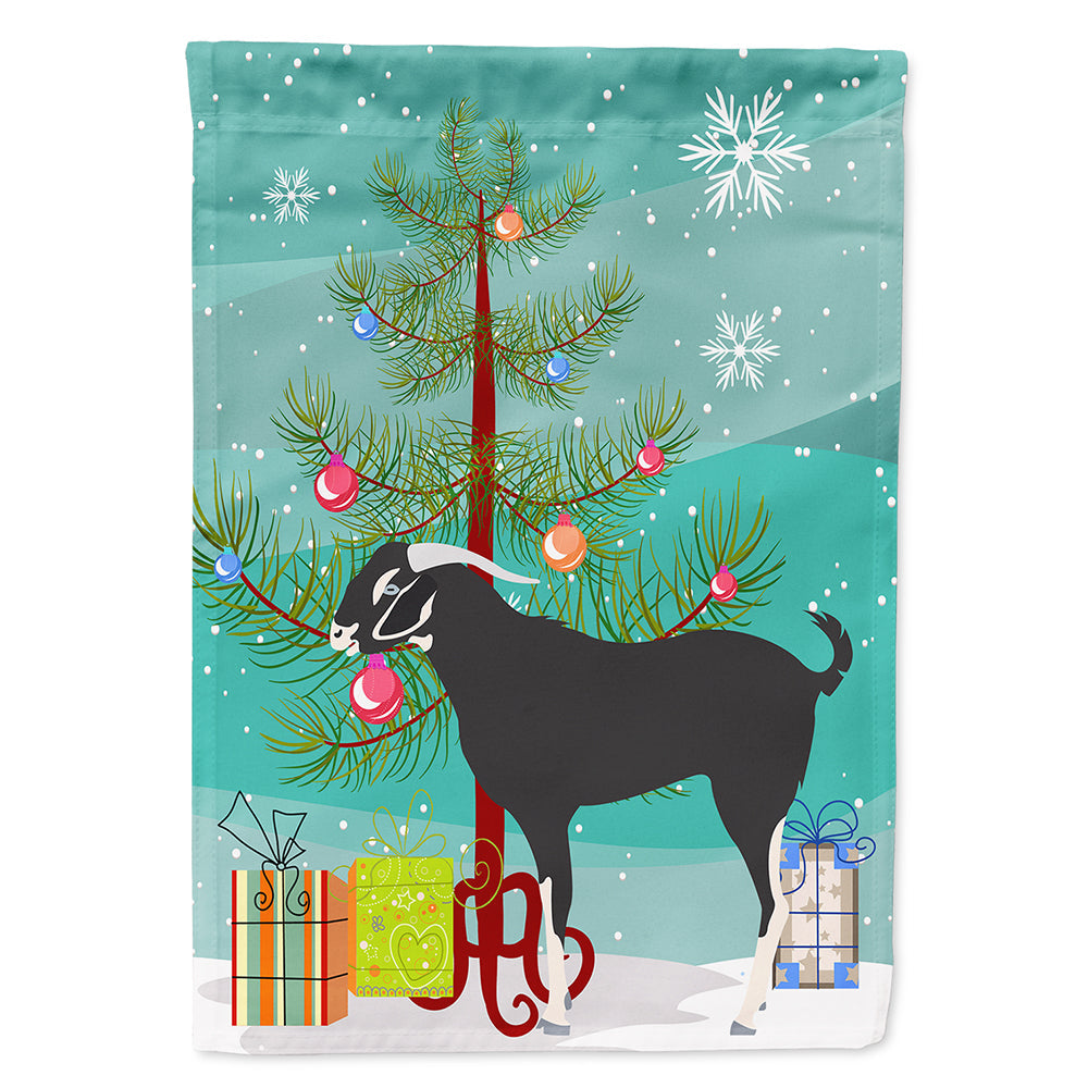 Black Bengal Goat Christmas House Flag 28x40 Porch Sleeve Pole Decorative Outside Yard Banner Artwork Wall Hanging, Polyester