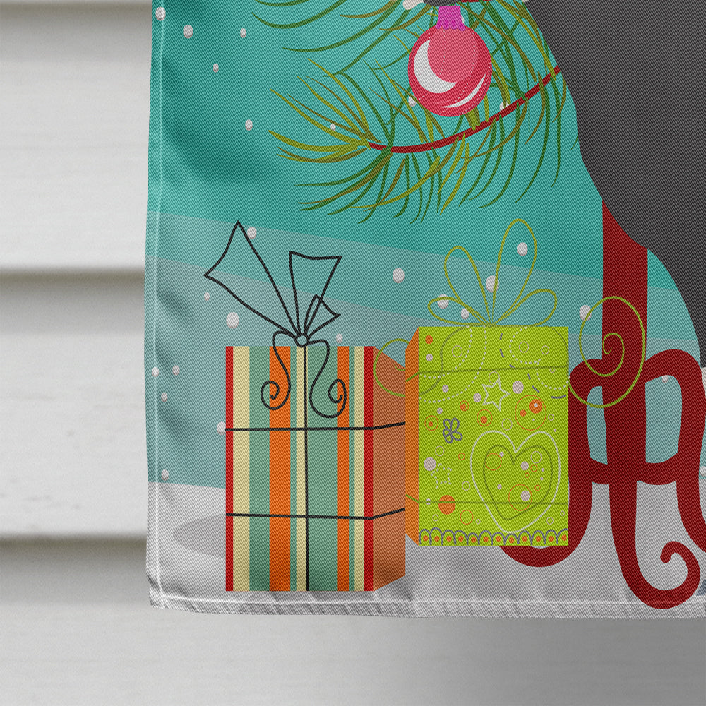 Black Bengal Goat Christmas House Flag 28x40 Porch Sleeve Pole Decorative Outside Yard Banner Artwork Wall Hanging, Polyester
