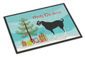 Black Bengal Goat Christmas Doormat Indoor Outdoor 18H X 27W Front Door Mat Rugs for Entryway, Non Slip Washable