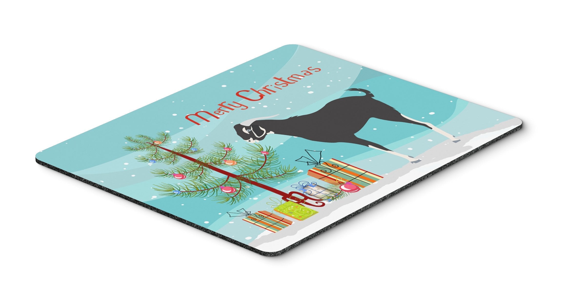 Black Bengal Goat Christmas Mouse Pad, Heat Resistant Trivet Hot Pad , Non Slip Rubber Desk Mat, Kitchen Counter Protector, Home Office Decor Gift