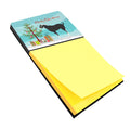 Black Bengal Goat Christmas Watercolor Sticky Note Holder Refillable Dispenser Desk Accessory 3x3 Pad Gift