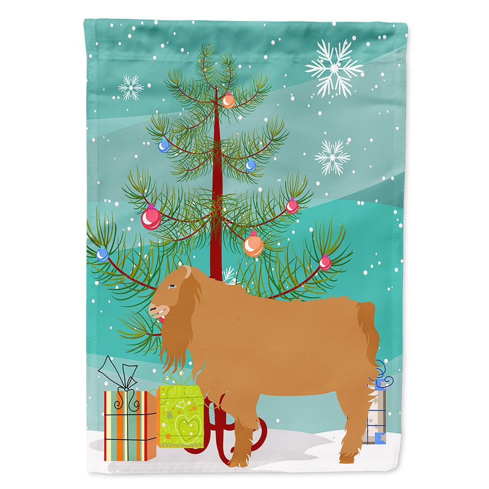 American Lamancha Goat Christmas House Flag 28x40 Porch Sleeve Pole Decorative Outside Yard Banner Artwork Wall Hanging, Polyester