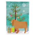 American Lamancha Goat Christmas House Flag 28x40 Porch Sleeve Pole Decorative Outside Yard Banner Artwork Wall Hanging, Polyester