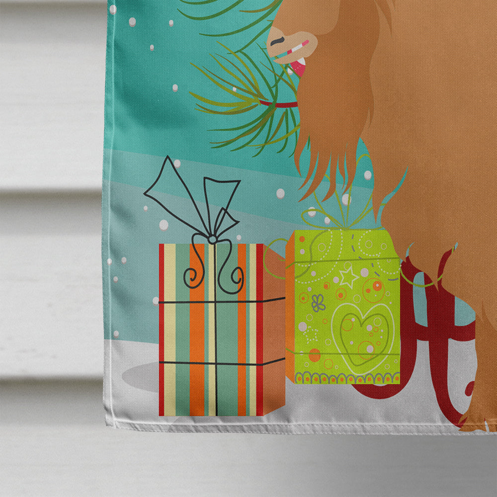American Lamancha Goat Christmas House Flag 28x40 Porch Sleeve Pole Decorative Outside Yard Banner Artwork Wall Hanging, Polyester