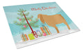 American Lamancha Goat Christmas Cutting Board Tempered Glass Kitchen Cutting Surface, Heat Resistant Chopping, Non-Slip Feet, Food Prep & Serving