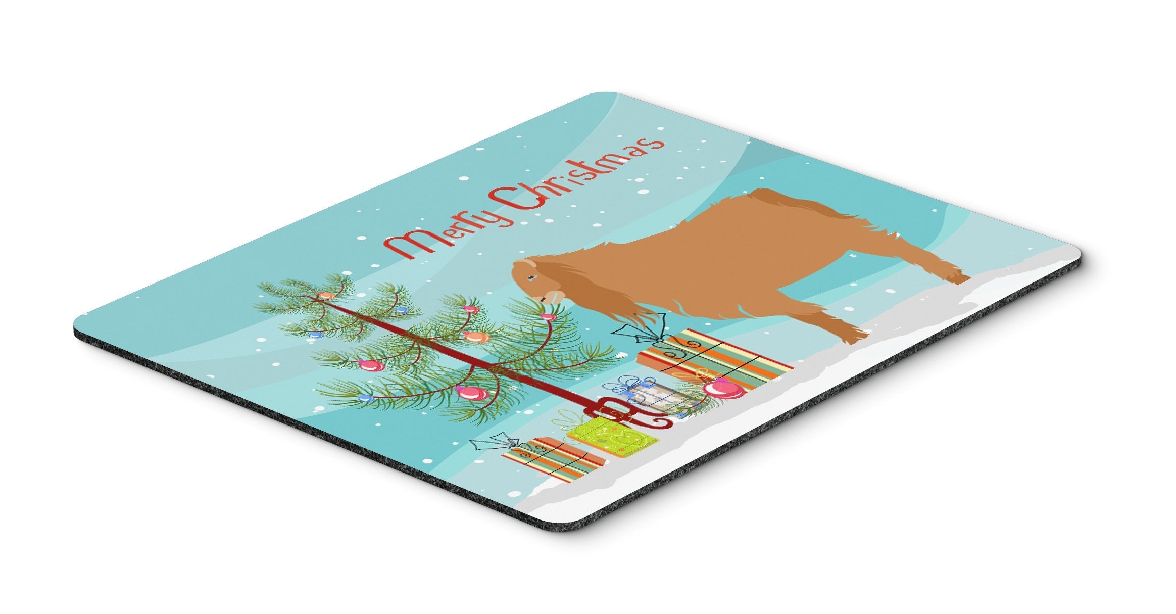 American Lamancha Goat Christmas Mouse Pad, Heat Resistant Trivet Hot Pad , Non Slip Rubber Desk Mat, Kitchen Counter Protector, Home Office Decor Gift