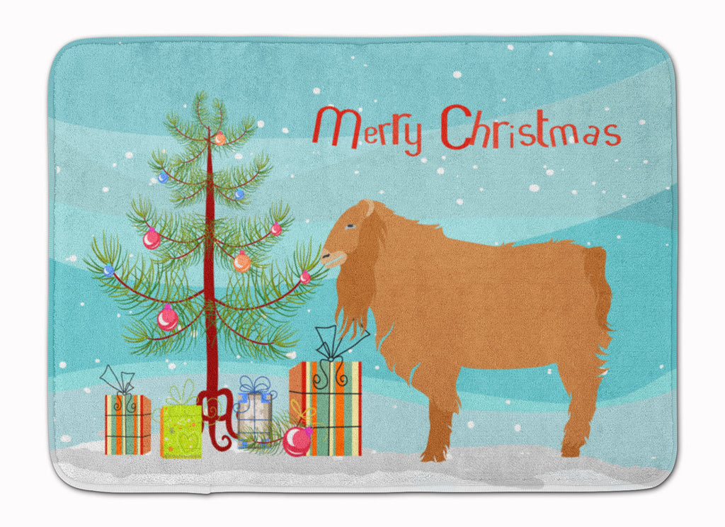 American Lamancha Goat Christmas Memory Foam Kitchen Mat Machine Washable Anti-Fatigue Cushion Comfort Bath or Kitchen Rug