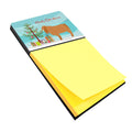 American Lamancha Goat Christmas Watercolor Sticky Note Holder Refillable Dispenser Desk Accessory 3x3 Pad Gift