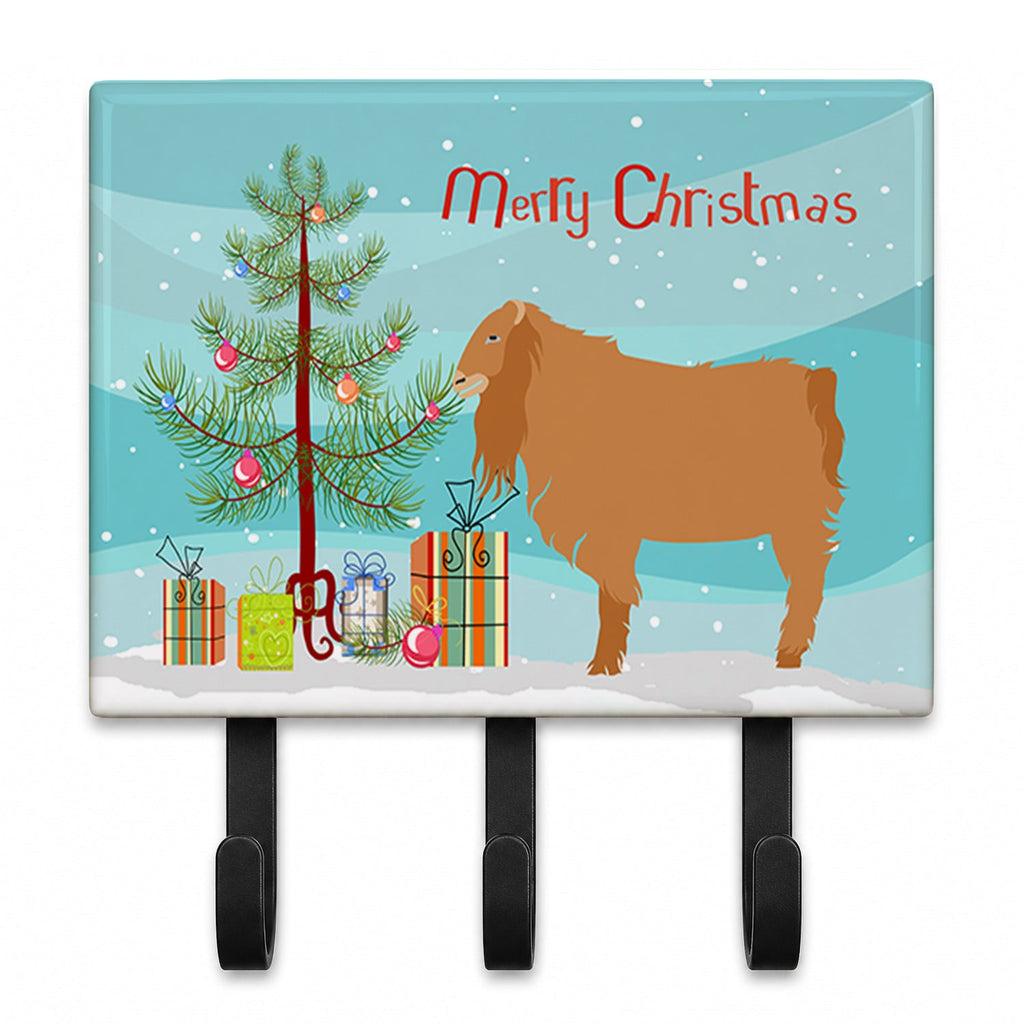 American Lamancha Goat Christmas Leash or Key Holder Wall Hooks, Coat Rack Wall Mount, for Hanging Keys, Towels, Aprons, Leashes