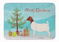 Boer Goat Christmas Memory Foam Kitchen Mat Machine Washable Anti-Fatigue Cushion Comfort Bath or Kitchen Rug