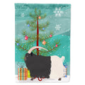 Welsh Black-Necked Goat Christmas House Flag 28x40 Porch Sleeve Pole Decorative Outside Yard Banner Artwork Wall Hanging, Polyester