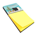 Welsh Black-Necked Goat Christmas Watercolor Sticky Note Holder Refillable Dispenser Desk Accessory 3x3 Pad Gift