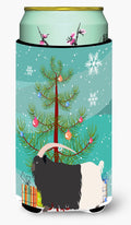 Welsh Black-Necked Goat Christmas Tall Boy Hugger Can Cooler Sleeve Machine Washable Drink Collapsible Insulator Beverage Insulated Holder