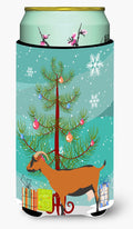 Oberhasli Goat Christmas Tall Boy Hugger Can Cooler Sleeve Machine Washable Drink Collapsible Insulator Beverage Insulated Holder