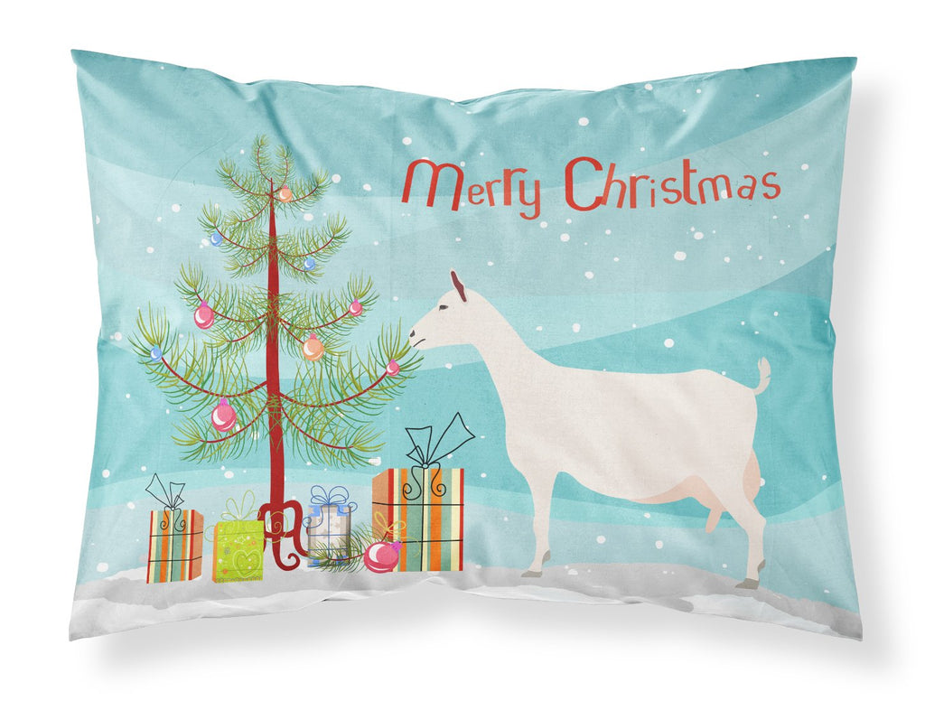 Saanen Goat Christmas Standard Pillowcase Lightweight Super Soft Easy Care Decorative Artwork Pillowcase, Standard