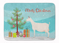 Saanen Goat Christmas Memory Foam Kitchen Mat Machine Washable Anti-Fatigue Cushion Comfort Bath or Kitchen Rug