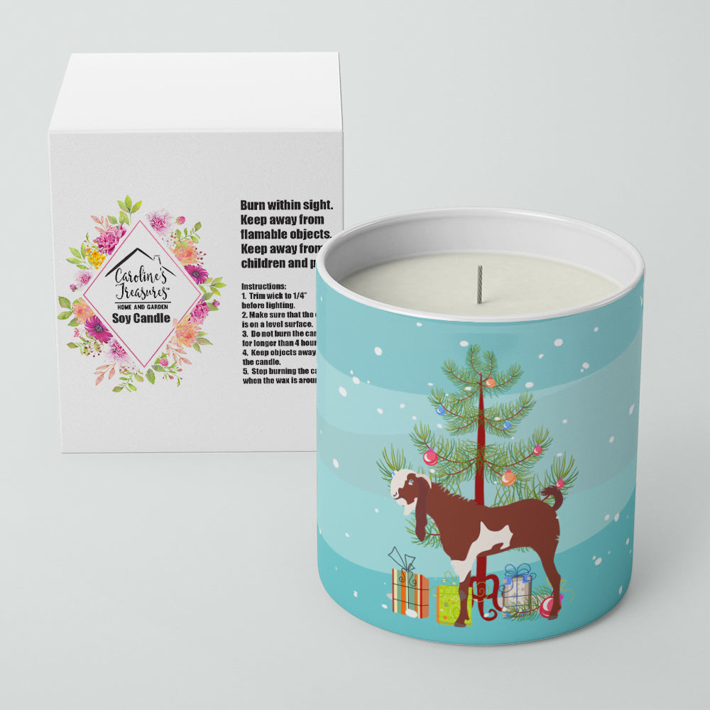 Jamnapari Goat Christmas Decorative Soy Candle Nature Soy Wax Essential Oil Home Decor Ideal for Bedroom Kitchen Bath Office Gift, 10 oz