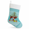 Jamnapari Goat Christmas Holiday Stocking Double-Sided Print, Polyester Suede,11x18, Made in USA