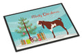 Jamnapari Goat Christmas Doormat Indoor Outdoor 18H X 27W Front Door Mat Rugs for Entryway, Non Slip Washable