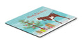 Jamnapari Goat Christmas Mouse Pad, Heat Resistant Trivet Hot Pad , Non Slip Rubber Desk Mat, Kitchen Counter Protector, Home Office Decor Gift