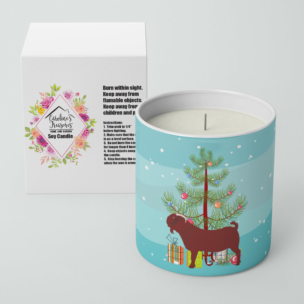 Kalahari Red Goat Christmas Decorative Soy Candle Nature Soy Wax Essential Oil Home Decor Ideal for Bedroom Kitchen Bath Office Gift, 10 oz
