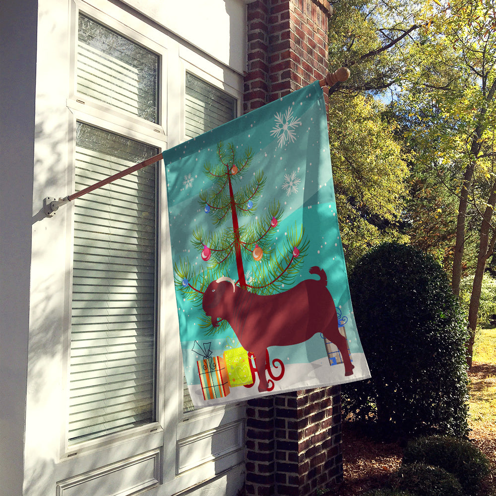 Kalahari Red Goat Christmas House Flag 28x40 Porch Sleeve Pole Decorative Outside Yard Banner Artwork Wall Hanging, Polyester