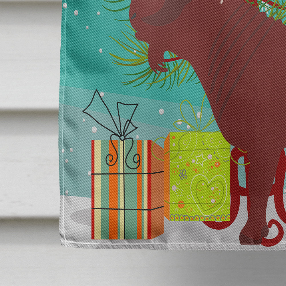 Kalahari Red Goat Christmas House Flag 28x40 Porch Sleeve Pole Decorative Outside Yard Banner Artwork Wall Hanging, Polyester
