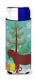 Kalahari Red Goat Christmas Slim Can Hugger , Insulated Foam Hugger for 12 oz Slim Cans, Beer Bottles & Water Bottles, Printed in USA