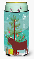 Kalahari Red Goat Christmas Tall Boy Hugger Can Cooler Sleeve Machine Washable Drink Collapsible Insulator Beverage Insulated Holder