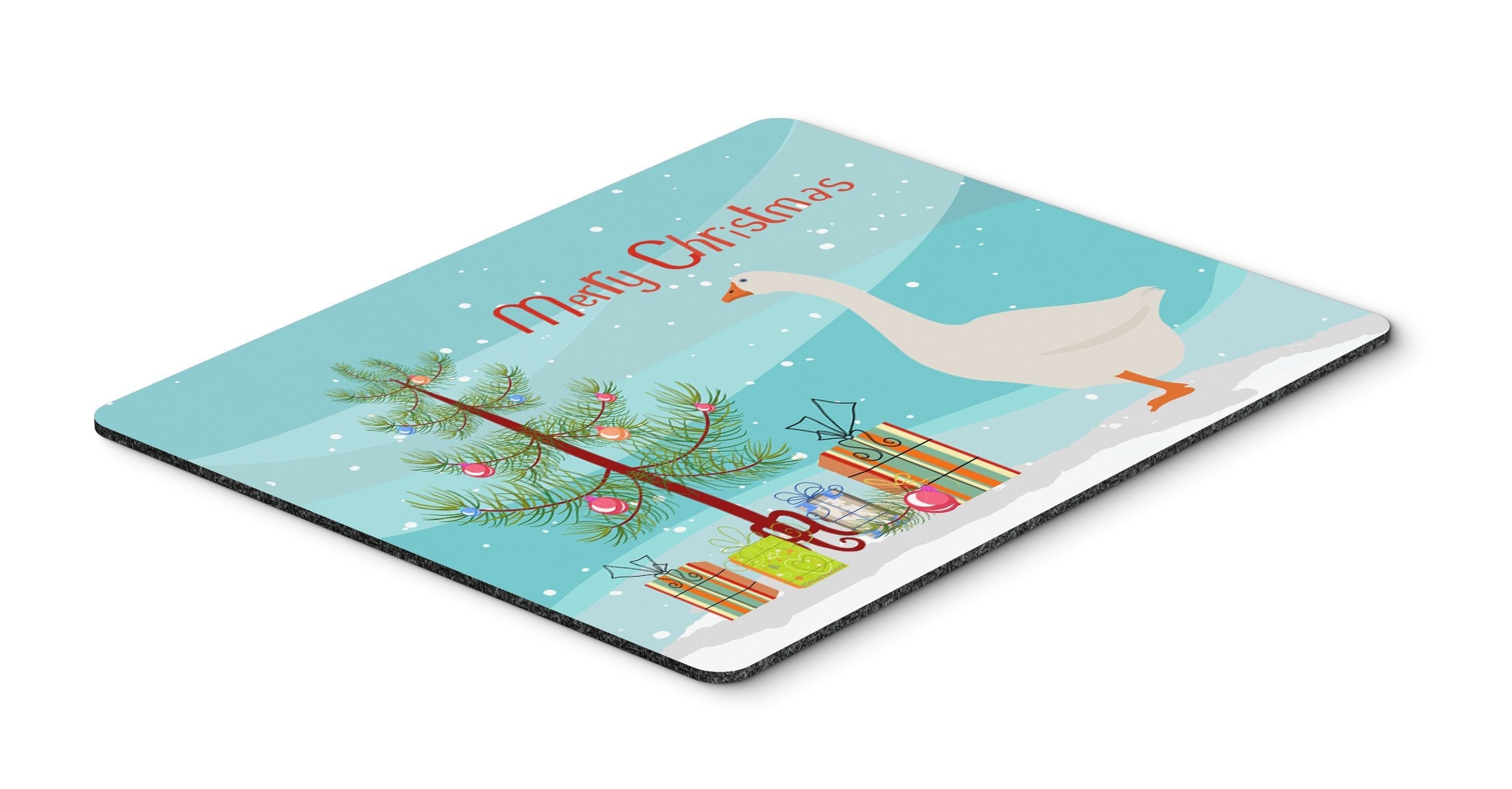 Embden Goose Christmas Mouse Pad, Heat Resistant Trivet Hot Pad , Non Slip Rubber Desk Mat, Kitchen Counter Protector, Home Office Decor Gift