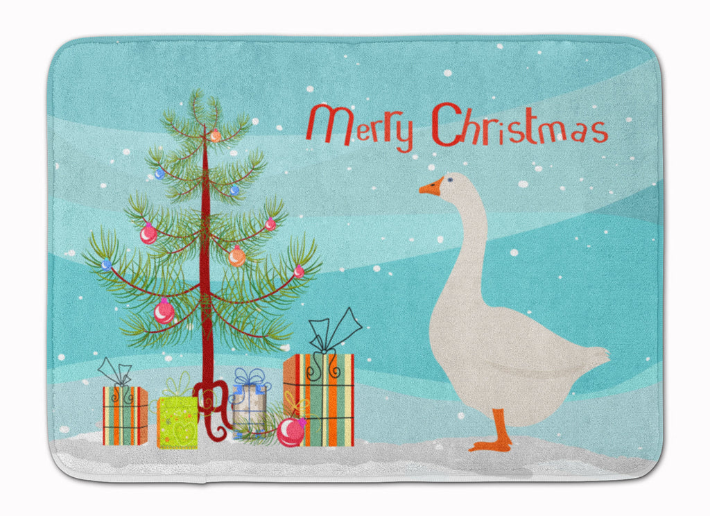 Embden Goose Christmas Memory Foam Kitchen Mat Machine Washable Anti-Fatigue Cushion Comfort Bath or Kitchen Rug