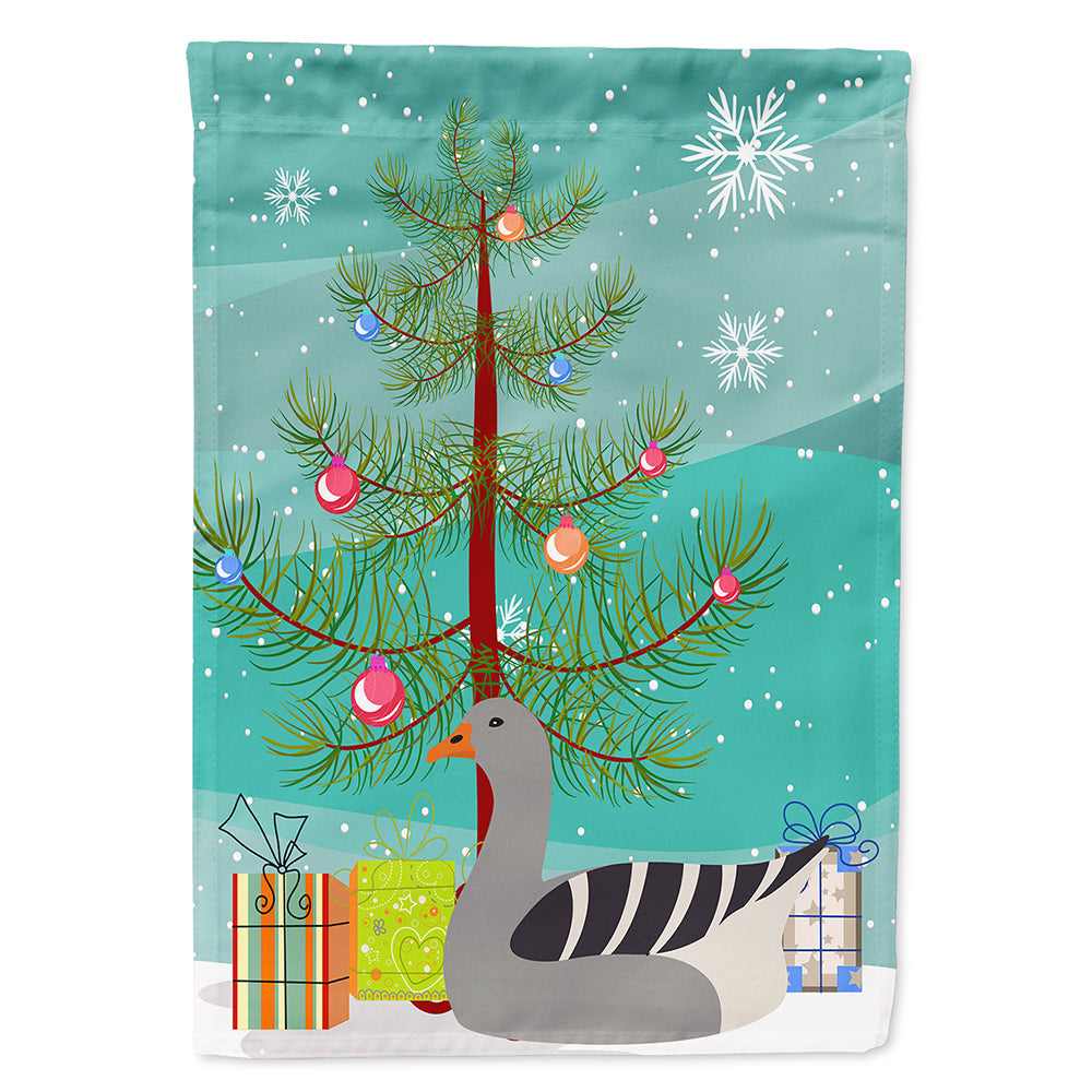 Pilgrim Goose Christmas House Flag 28x40 Porch Sleeve Pole Decorative Outside Yard Banner Artwork Wall Hanging, Polyester