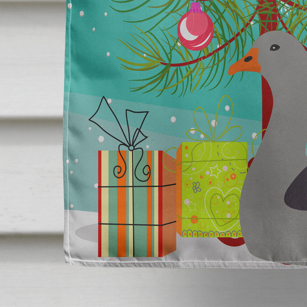 Pilgrim Goose Christmas House Flag 28x40 Porch Sleeve Pole Decorative Outside Yard Banner Artwork Wall Hanging, Polyester