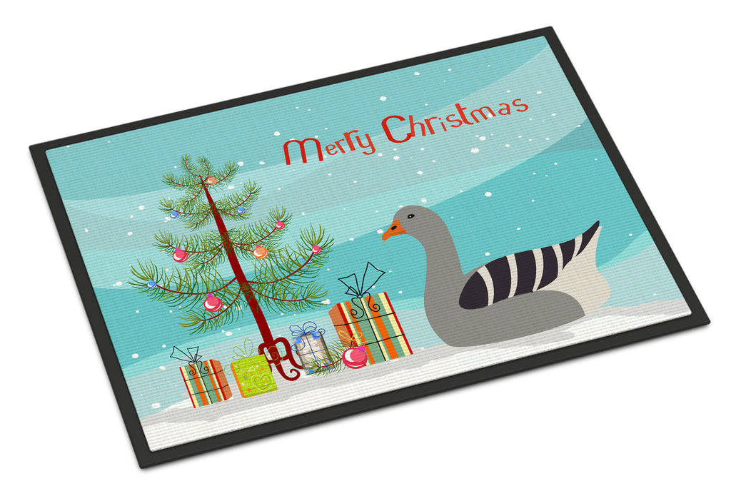 Pilgrim Goose Christmas Doormat Indoor Outdoor 18H X 27W Front Door Mat Rugs for Entryway, Non Slip Washable
