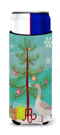 Steinbacher Goose Christmas Slim Can Hugger , Insulated Foam Hugger for 12 oz Slim Cans, Beer Bottles & Water Bottles, Printed in USA
