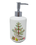 Steinbacher Goose Christmas Ceramic Soap Dispenser , Empty Refillable Hand Soap Pump Bottle for Bathroom Kitchen