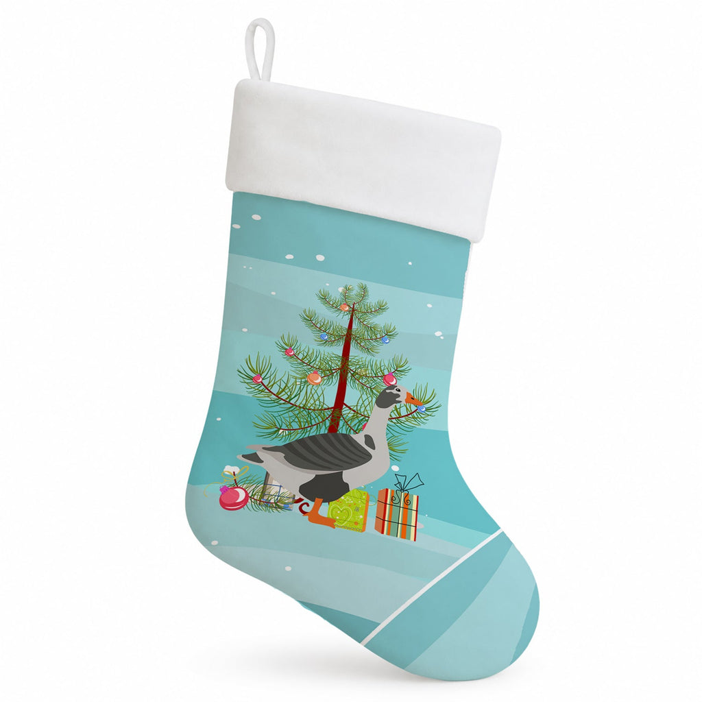 West of England Goose Christmas Holiday Stocking Double-Sided Print, Polyester Suede,11x18, Made in USA